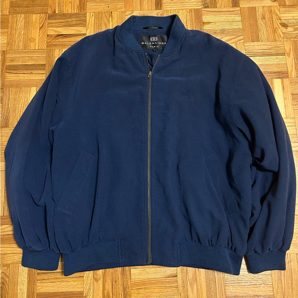 Balenciaga Bomber Vintage Jacket - Navy blue